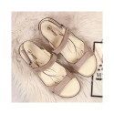 Comfortable leather sandals in beige W Helios 205 (38)