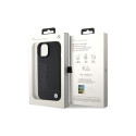 BMW case for iPhone 15 Plus 6,7" BMHMP15MSLLBK black HC Magsafe Leather Hot Stamp