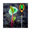IVY Aqua ST-02 4in1 Garden Soil Testing device measure Sunlight Moisture Temperature PH Black