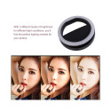 Elight CL1 Portable Travel Smarthone Easy Clip On Fix Led light for perfect selfie with battery Blac