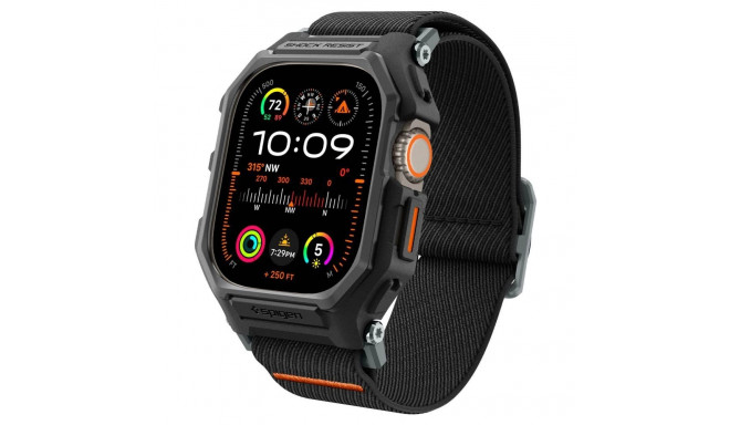 Spigen Lite Fit Pro Case with Strap for Apple Watch Ultra 1 / 2 (49mm) - Matte Black