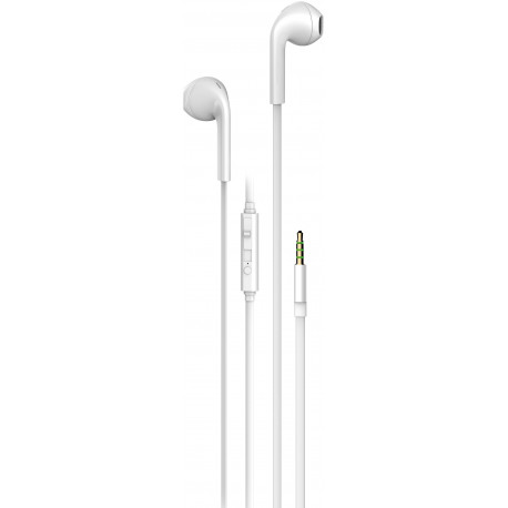 Vivanco kõrvaklapid + mikrofon Stereo Earbuds, valge (61741) (avatud pakend)