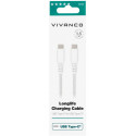 Vivanco cable USB-C - USB-C LongLife Charging 1.5m, white (62398) (opened package)