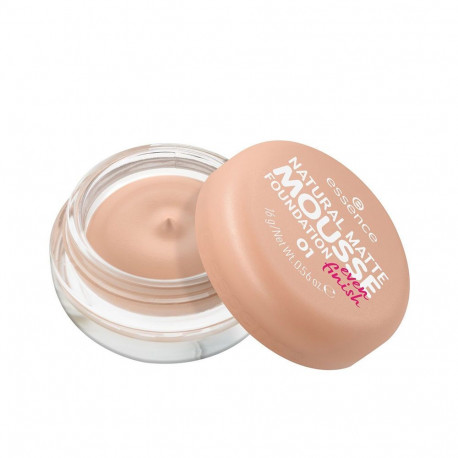 ESSENCE NATURAL MATTE base maquillaje en mousse #01 16 gr