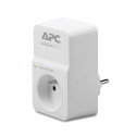 APC Essential surge protection power strip, 1 socket, white (PM1W-GR)
