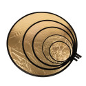 Caruba Reflectiescherm 2 in 1 Goud & Zilver 30cm