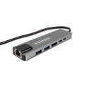 Caruba 6 in 1 USB C Hub met Ethernet