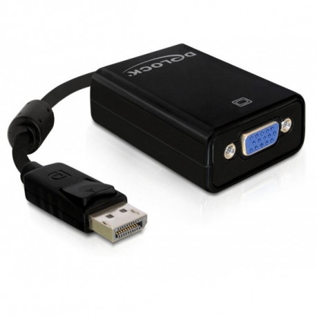 "DeLock DisplayPort 1.2 > VGA (ST-BU) Adapter Schwarz"