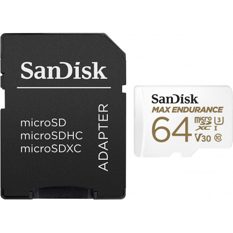 Sandisk memory card microSDXC 64GB Max Endurance + adapter