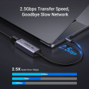 Ugreen CM648 adaptér USB-C na RJ45 Ethernet 2.5G – šedý