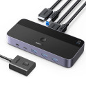 Ugreen CM664 HDMI switch 2v1 KVM switch - černý