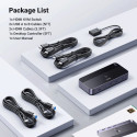 Ugreen CM664 HDMI switch 2v1 KVM switch - černý