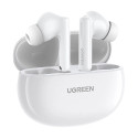 Bezdrátová sluchátka Ugreen HiTune T6 s funkcí ANC + USB-A - USB-C kabel - bílá