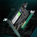 Ugreen adaptér rozšiřující karty PCIe 3.0 x4 na SSD M.2 M-Key / M.2 B-Key černý (CM302)