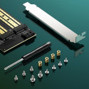 Ugreen adaptér rozšiřující karty PCIe 3.0 x4 na SSD M.2 M-Key / M.2 B-Key černý (CM302)