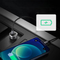 Ugreen rychlá nabíječka do auta USB-A / USB-C 30W PD PPS šedá (CD130)