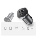 Ugreen rychlá nabíječka do auta USB-A / USB-C 30W PD PPS šedá (CD130)