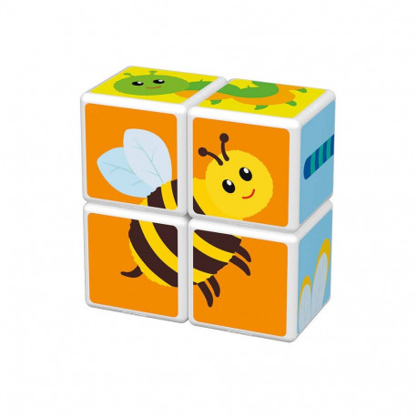 Magicube Printed Insects magnetic blocks + cards 7 pieces GEOMAG GEO-121