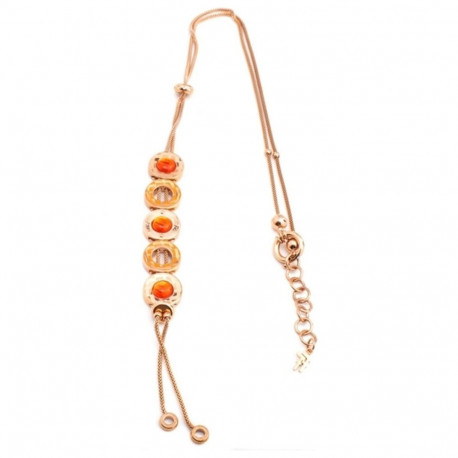 Naiste Kaelakee Folli Follie 3N1T045RO 28 cm