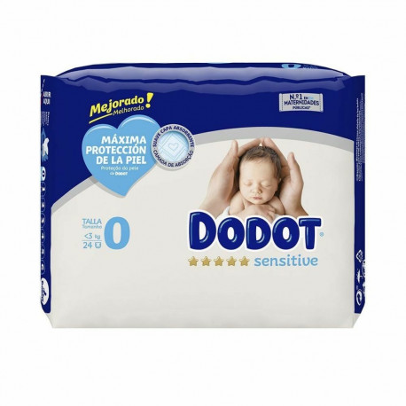 Ühekordsed mähkmed Dodot Sensitive Suurus 0 (24 uds)