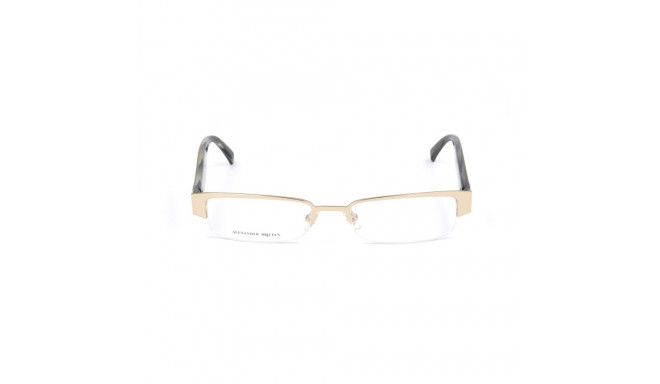 Unisex' Spectacle frame Alexander McQueen AMQ-4159-R2E Golden Ø 51 mm