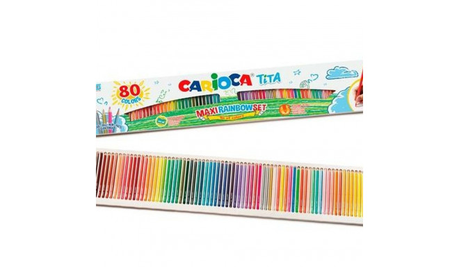 Colouring pencils Carioca Tita Multicolour 80 Pieces