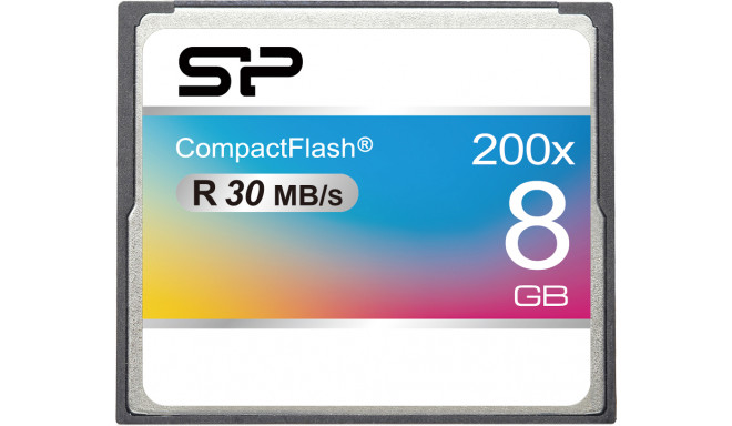 Silicon Power карта памяти CF 8GB 200×