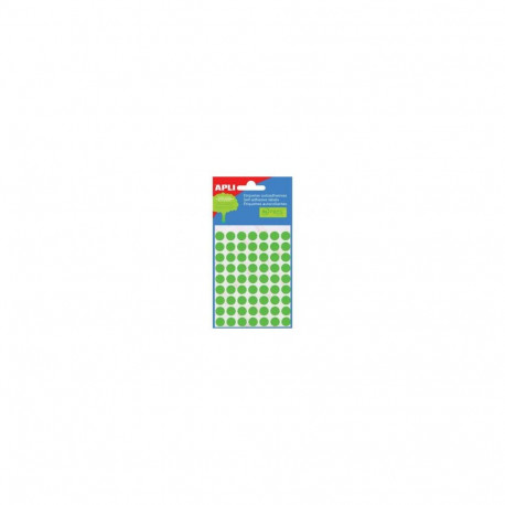 Etiketid Apli ümarad iseliimuvad D=13mm 8l/pk roheline