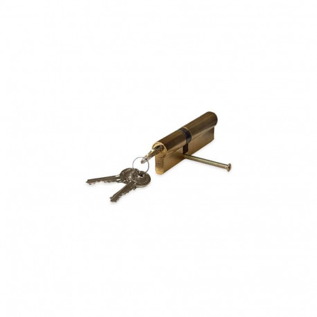 CYLINDER LOCK 95MM 45X50 BRASS 5 KEYS