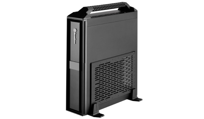 SilverStone SST-ML08B-H with hand - Mini-ITX