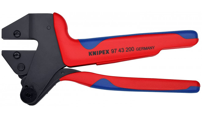 KNIPEX crimp system pliers 97 43 200 A, crimpzange (red/blue, without crimed use)