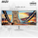 MSI PRO MP341CQWDE, LED monitor (86 cm (34 inches), white, WQHD, VA, curved, 100Hz panel)