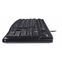 Logitech klaviatuur K120 USB INT, must