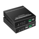 PremiumCord HDMI KVM fiber optic extender FULL HD 1080p up to 40 km, IR, RS232, Audio 3,5mm