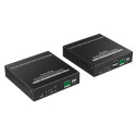 PremiumCord HDMI KVM fiber optic extender FULL HD 1080p up to 40 km, IR, RS232, Audio 3,5mm