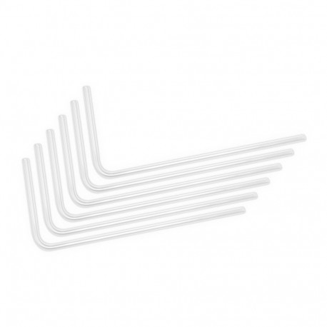 EK Water Blocks EK-Loop kõva toru 14/10mm akrüül, painutatud 90 kraadi - 80cm, 6 tk