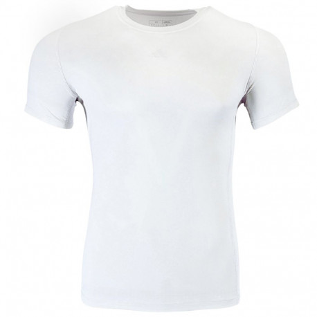 adidas meeste särk IS7605 Techfit Aeroready lühikeste varrukatega L, valge