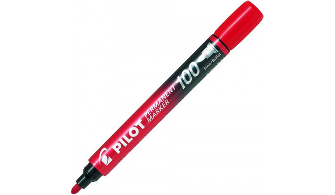 PERMANENT MARKER 100 -  FINE BULLET TIP - RED
