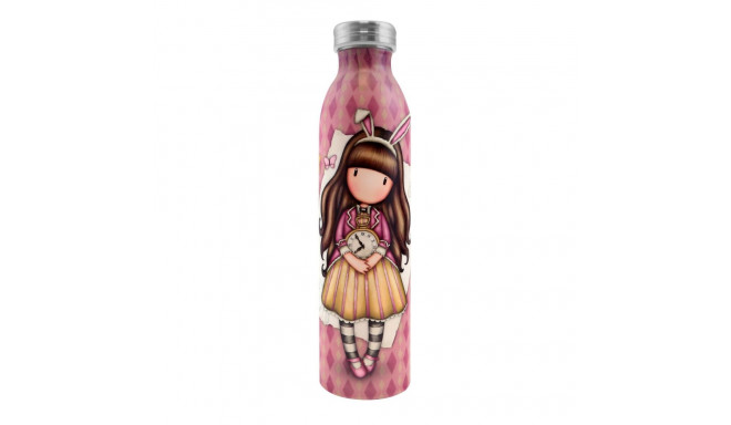 Water bottle Gorjuss Just one second Metal Salmon (600 ml)