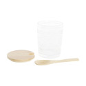 Cukurtrauks DKD Home Decor 28 x 10 x 13,5 cm Stikls Dabisks Caurspīdīgs 300 ml Borosilikāta glāze