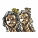 Decorative Figure DKD Home Decor 17 x 14 x 25 cm Red Golden (2 Units)