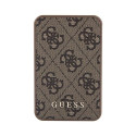 Guess 15W kiirlaadimisega 5000mAh Power Bank MagSafe PU nahaga 4G metalllogoga stiilipruun