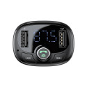 Baseus S09 Bluetooth FM / MP3 Transmitter Car Charger 2x USB 3.4A + Micro SD Black