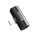 Baseus CAL46-01 T-kujuline topelt-välgukaabli audio muundur Lightning-seadme jaoks pistikupesa + Lig