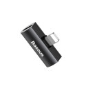 Baseus CAL46-01 T-kujuline topelt-välgukaabli audio muundur Lightning-seadme jaoks pistikupesa + Lig