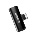 Baseus CAL46-01 T-Shape Dual Lightning Cable Audio Converter to Lightning Headset Plug + Lightning C