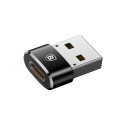 Baseus CAAOTG-01 USB 2.0 на USB-C (Type-C) 5A Адаптер переходник для Кабеля Черный