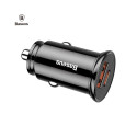Baseus CCALL-YS01 USB + Type-C pesa 30W PPS autolaadija (PD3.0 QC4.0 + SCP) Must