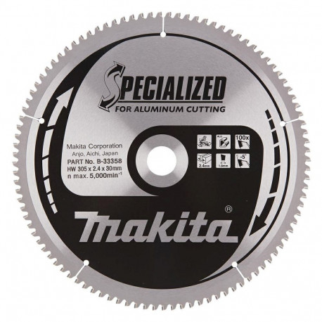 Makita ketassaag 305x30x100 spetsiaalse alumiiniumiga