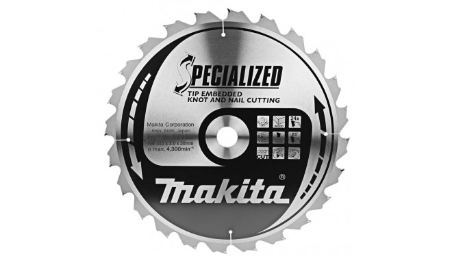 MAKITA CIRCULAR SAW BLADE 355x30x 24z SPECIALIZED >>>B-33087